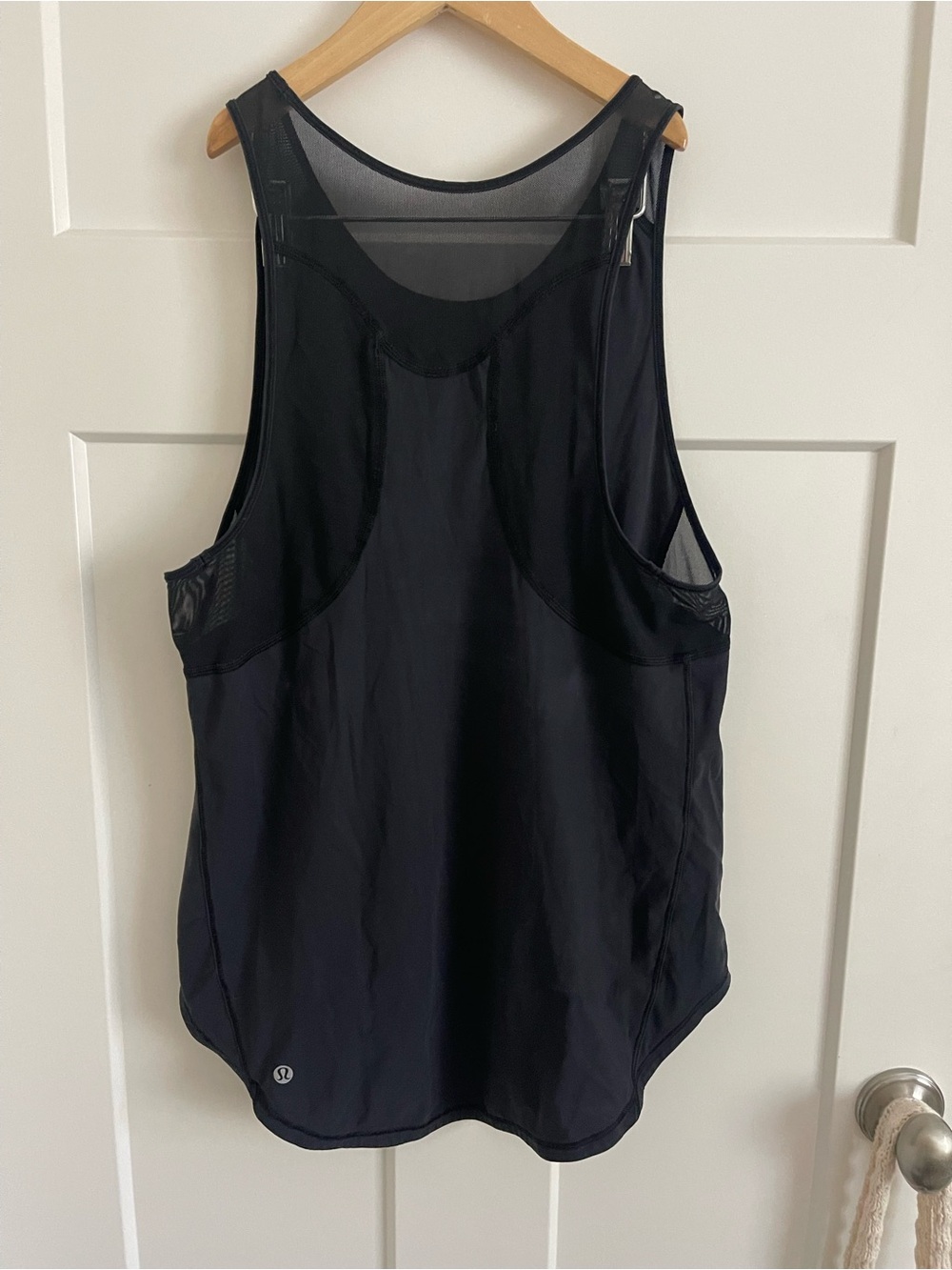 lululemon athletica Black Mesh-Back Tank Top